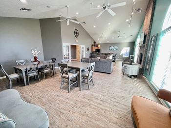 Clubroom with kitchenette